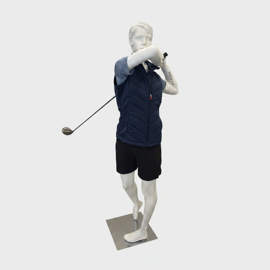 Sport dame-mannekeng, golf - hvit