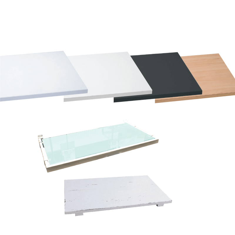 Melaminhylle, rett, valnøtt, 18 mm, 61 x 37 cm