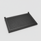Hylle med metalhullplate (59,5 x 37 cm) til rillepanel - svart