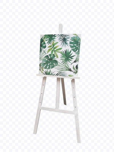 Staffeli H 145 cm. Hvit