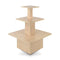 Pyramide, i ahorn melamin, 40 / 60 / 90 x H120 cm