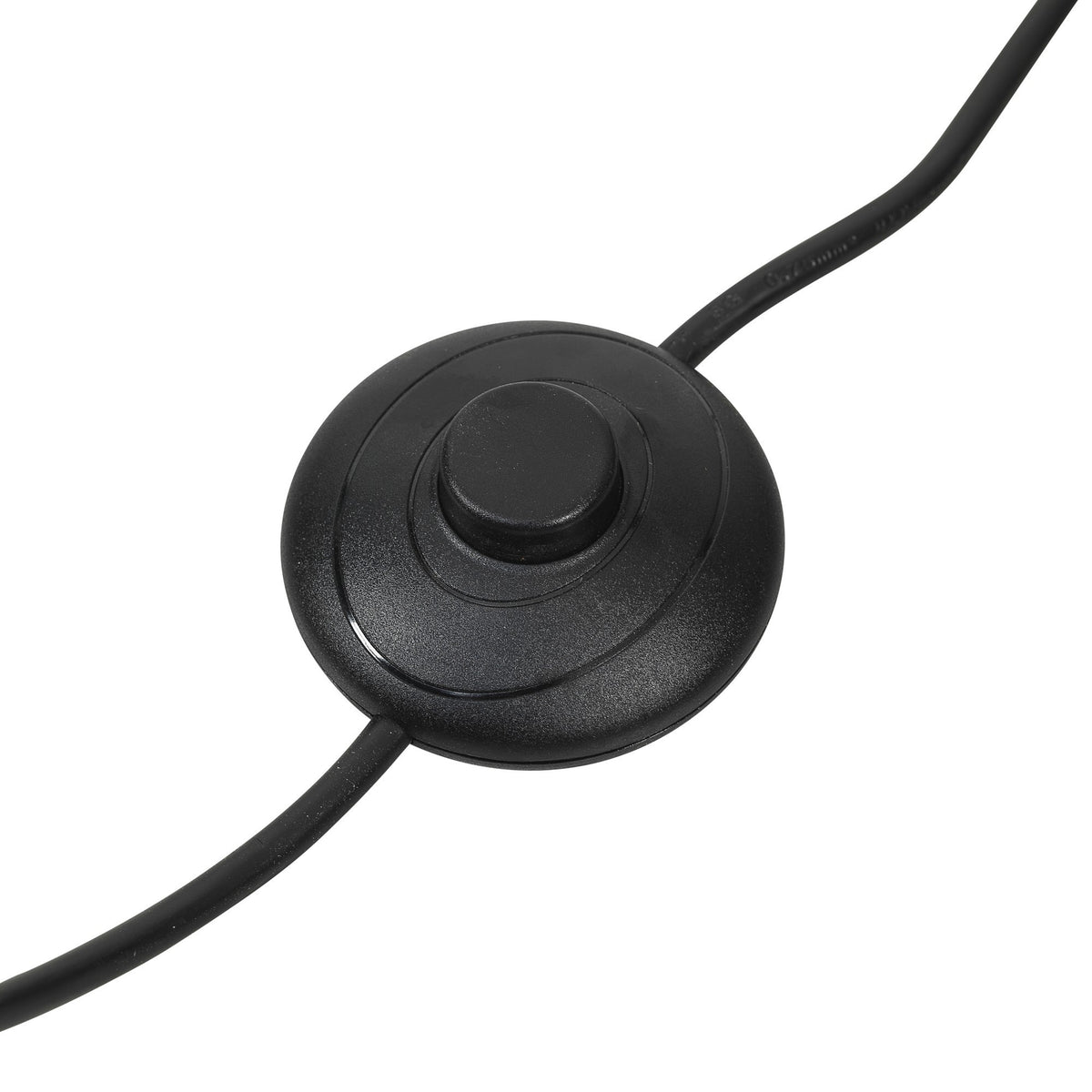 SuperSellerS black round floor lamp foot switch with power cord