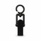 SuperSellerS 5 cm black plastic scarf clip with a swivel hook for organizing accessories like gloves and belts