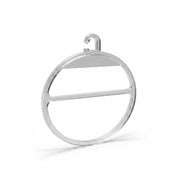 SuperSellerS transparent oval scarf ring hanger for retail display, 10 cm diameter, durable plastic construction