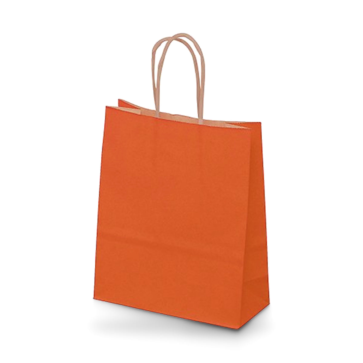 Terrakotta farvet papirspose 35x14x44 cm