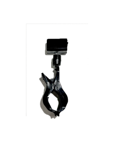 Clear Grip, skilteholder, med plastramme clips, sort, H9 cm