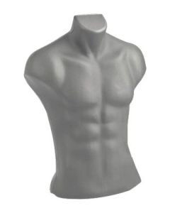 Basic, torsooverdel, herre, grå, bryst 85, talje 82, højde 67 cm (Serie 5000)