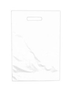 Hvid plastikpose 50x5x50 cm