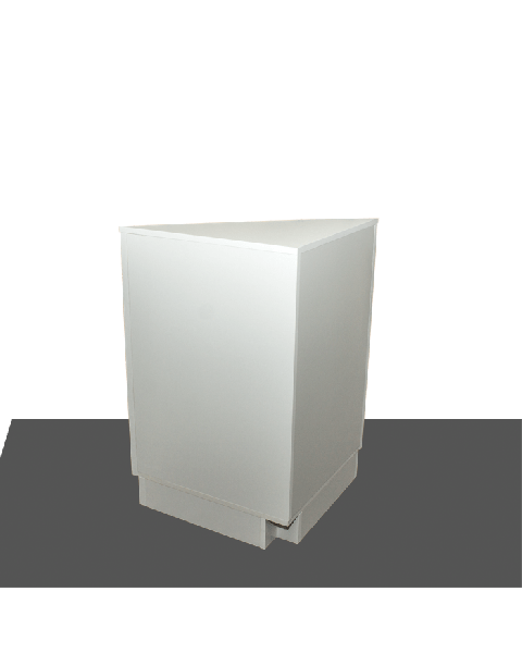 Basis Disk hvit, hjørnemodul  60 x 60 x H96cm