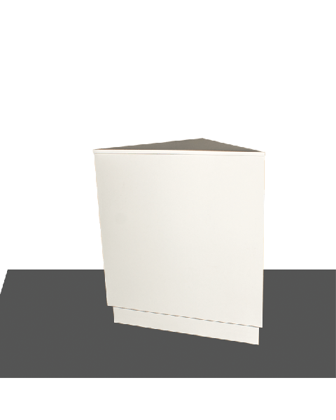 Basis Disk hvit, hjørnemodul  60 x 60 x H96cm