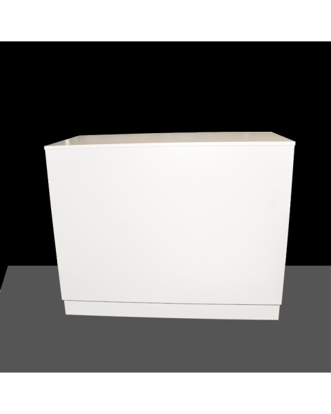 Basis Disk hvit med 4 hyller. 118 x 60 x H96 cm