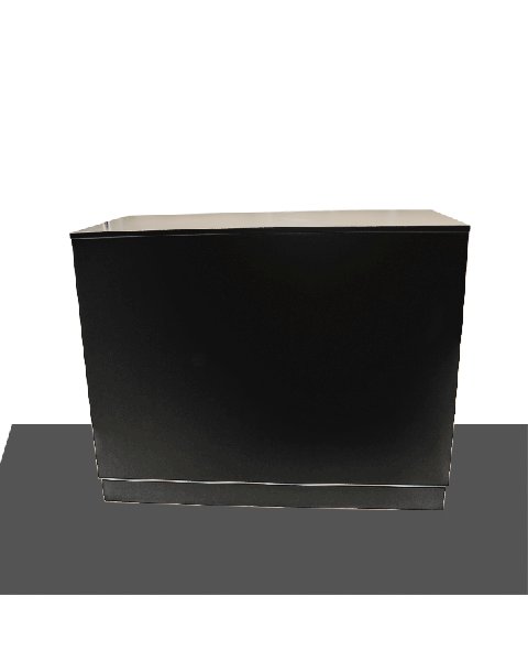 Basis Disk sort med 4 hyller. 118 x 60 x H96 cm