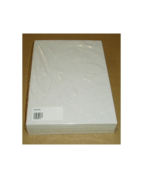 A5 skiltepap - hvit - 50 stk.