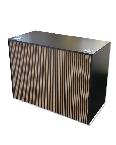Disk Sort 120 x 60 x H90 cm med skuffe og hylde DEMO
