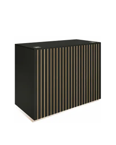 Disk Sort 120 x 60 x H90 cm med skuffe og hylde DEMO
