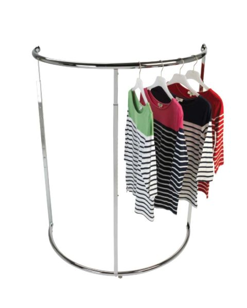 Buet klesstativ i krom - B 109 x D 61 x H 125-186 cm.