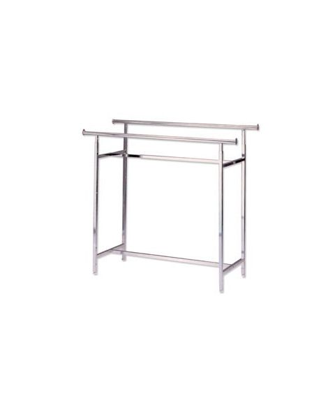 Twin, dobbeltstativ, høydejusterbar, krom, B150 x H122-170 cm