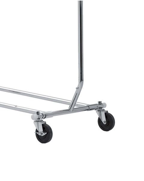 Disco I, helt sammenklappeligt, justerbar, krom, B128-188 x H145-170 cm
