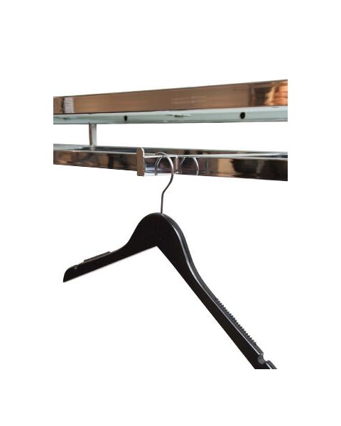 HAPPY! Hylle m/ kleshengerstang & 2 frontheng. Krom