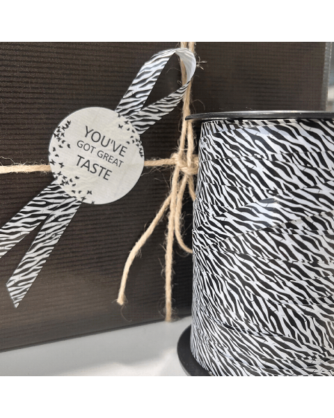 Gavebånd. Zebra stribet. 10 x 225 mtr.