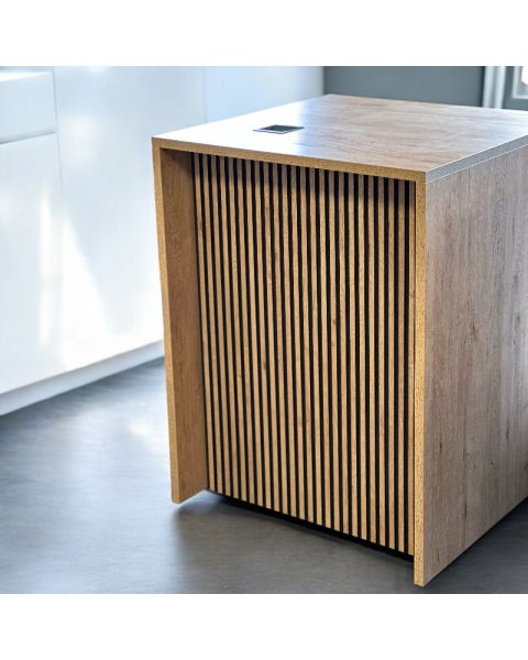 Disk naturfarve 70 x 70 x H90 cm med skuffe DEMO
