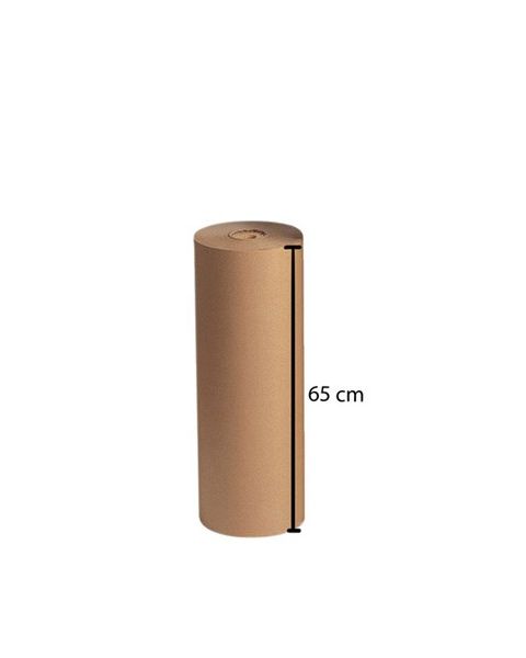 Brun kraftpapir 350 mtr. x B 65 cm.
