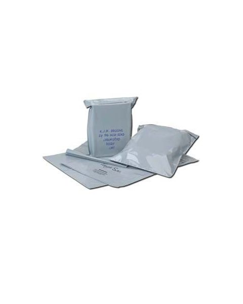 Forsendelsesposer m/ tape, grå - postordrepose. Velg størrelse