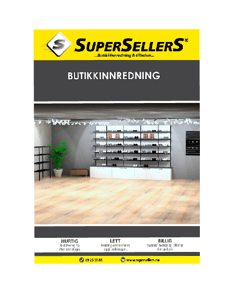 Katalog med butikksinventar