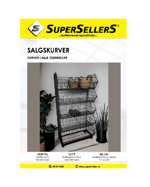 Katalog med salgskurver