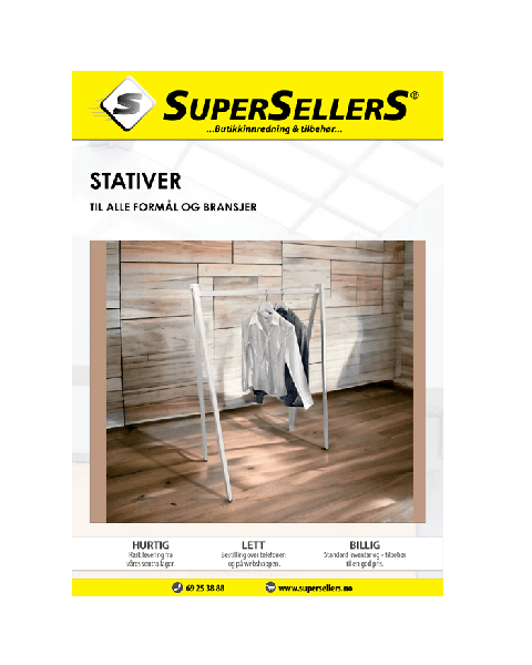 Katalog med stativer