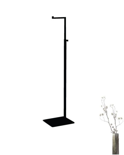 L-display - Sort. Borddisplay H 43,5 - 78 cm.