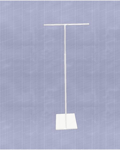 T-display - Hvit. Smykkestativ. H 43-81 cm.