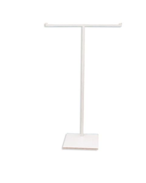 T-display - Hvit. Smykkestativ. H 43-81 cm.
