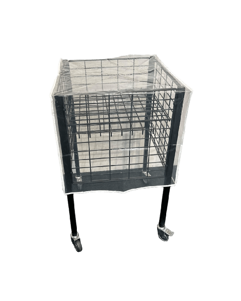 Regnhette t/ BOXER 1 & Nancy 1. Klar plast. 55 x 55 x H50 cm