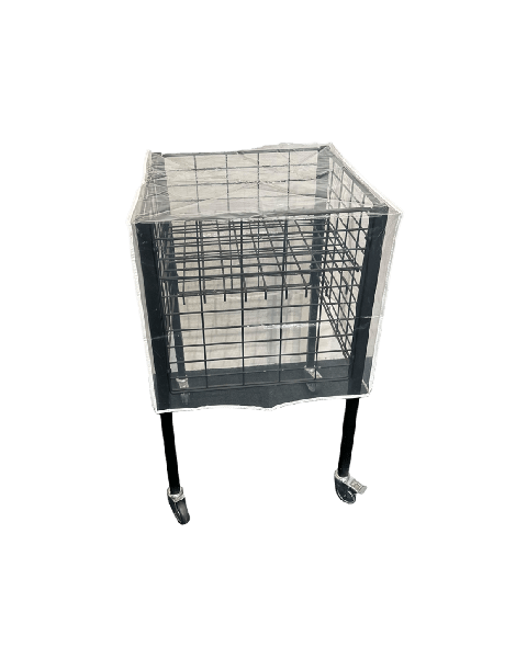 Regnhette t/ BOXER 1 & Nancy 1. Klar plast. 55 x 55 x H50 cm