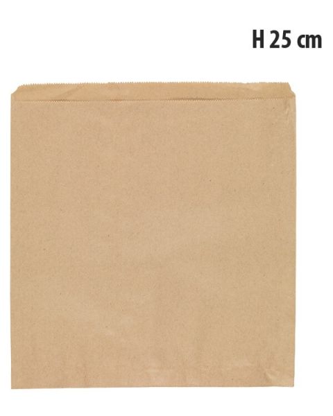 Brun pose - H 25 cm. / 2 kg. - 1.000 stk.