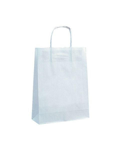 Papirspose - Medium H 31 cm. - 50 stk. Velg hvit eller natur