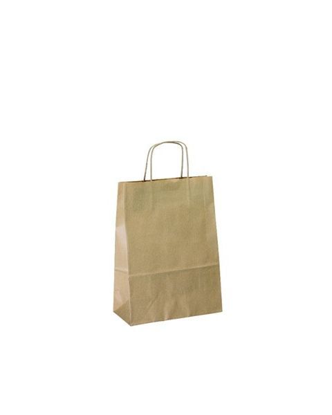 Papirspose - Medium H 31 cm. - 50 stk. Velg hvit eller natur