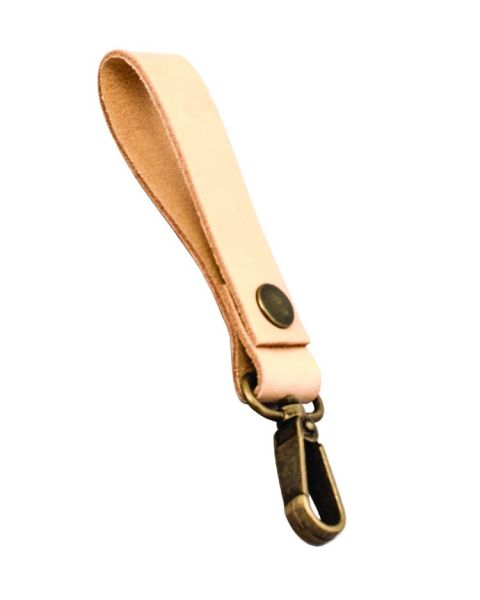 Lærstropp med karabinkrok - natur