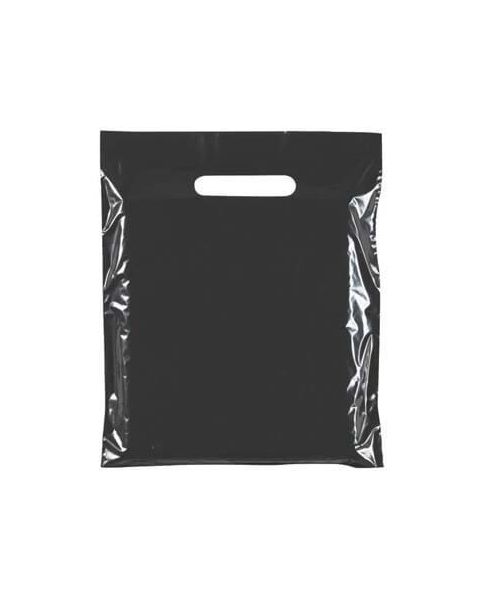 Plastikpose - Lille (B 25 x D/BF 6 x H 30 cm.) - Budsjett - 100 stk. Velg sort eller hvit