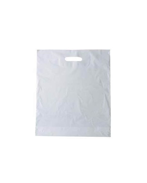 Plastikpose - Mellem (B 39 x D/BF 8 x H 45 cm.) - Budsjett - 100 stk. Velg sort eller hvit