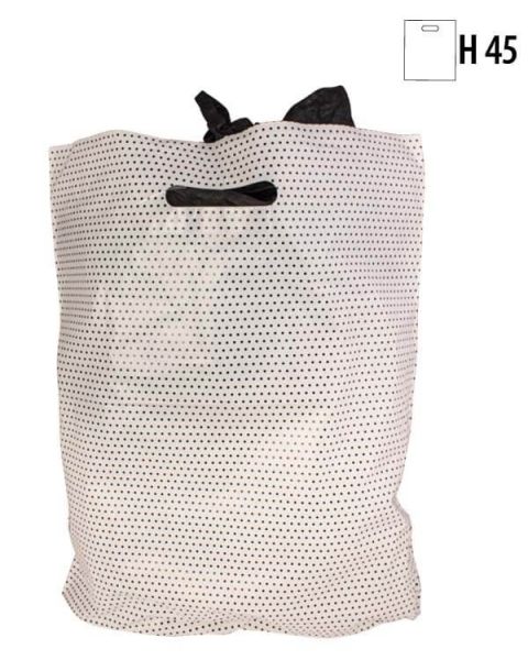 Plastikposer m/ prikker  H 45 cm. - 100 stk. Velg farge