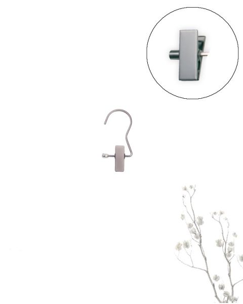 Støvlekryper - metall - 40 stk.1 klemme. Børstet statinkrom H 12 cm.