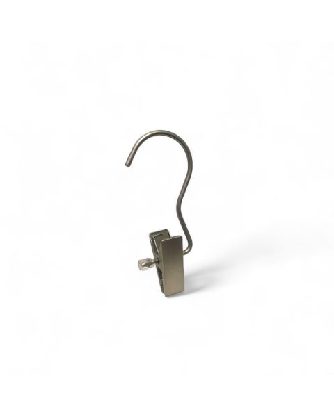 Støvlekryper - metall - 40 stk.1 klemme. Børstet statinkrom H 12 cm.