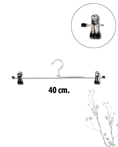 Metall klypehenger (B 40 cm) - 100 stk. *TILBUDSVARE*