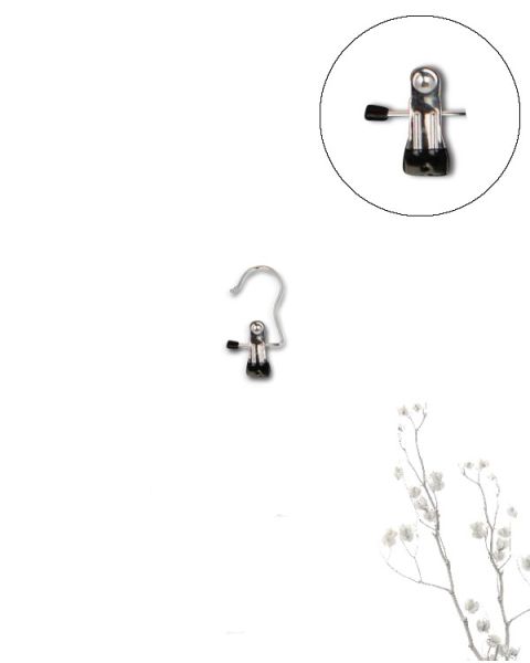Støvelklype - metall - 40 stk. Sort. 10 cm.