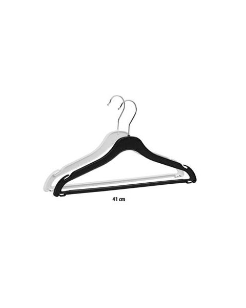 Plasthenger, voksen, formpresset, med hakk og stang, 41 cm. 225 stk. Velg farge