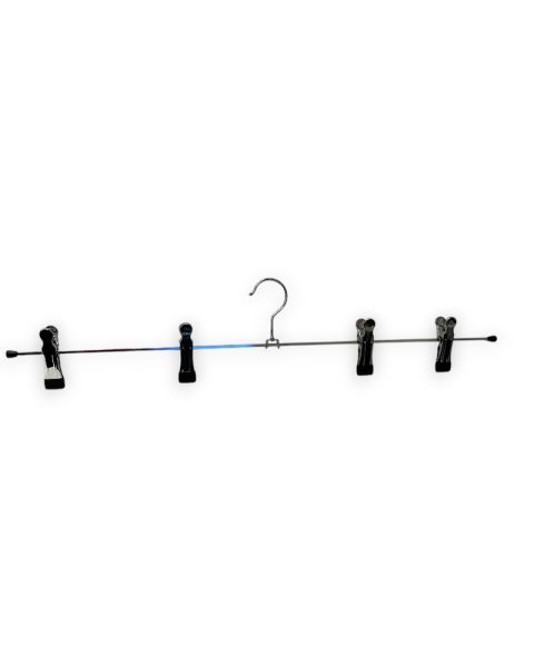 Metall klemmehenge (B 60 cm.) - 50 stk. 4 kryper. Sort