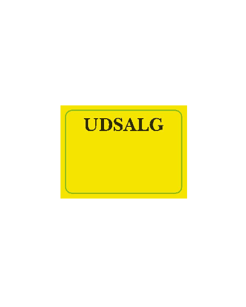 UDSALG merker. 1.000 stk. pr. rull