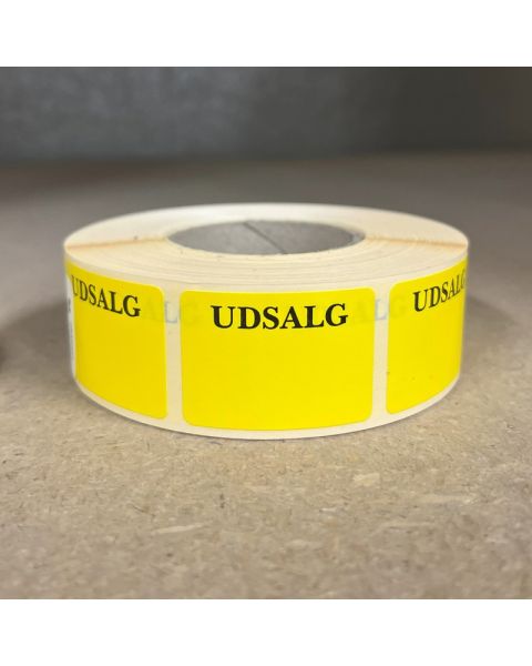 UDSALG merker. 1.000 stk. pr. rull